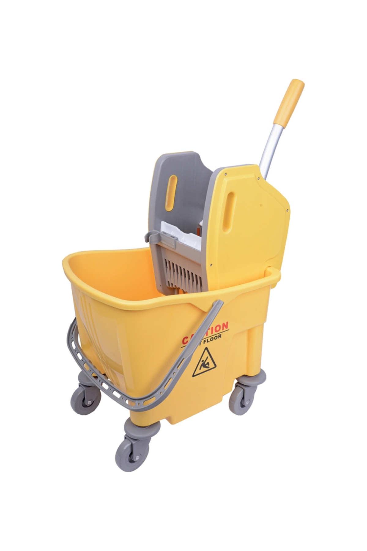 25L Smoothline Kentucky Bucket & Wringer with heavy-duty castors and ergonomic design for efficient cleaning.