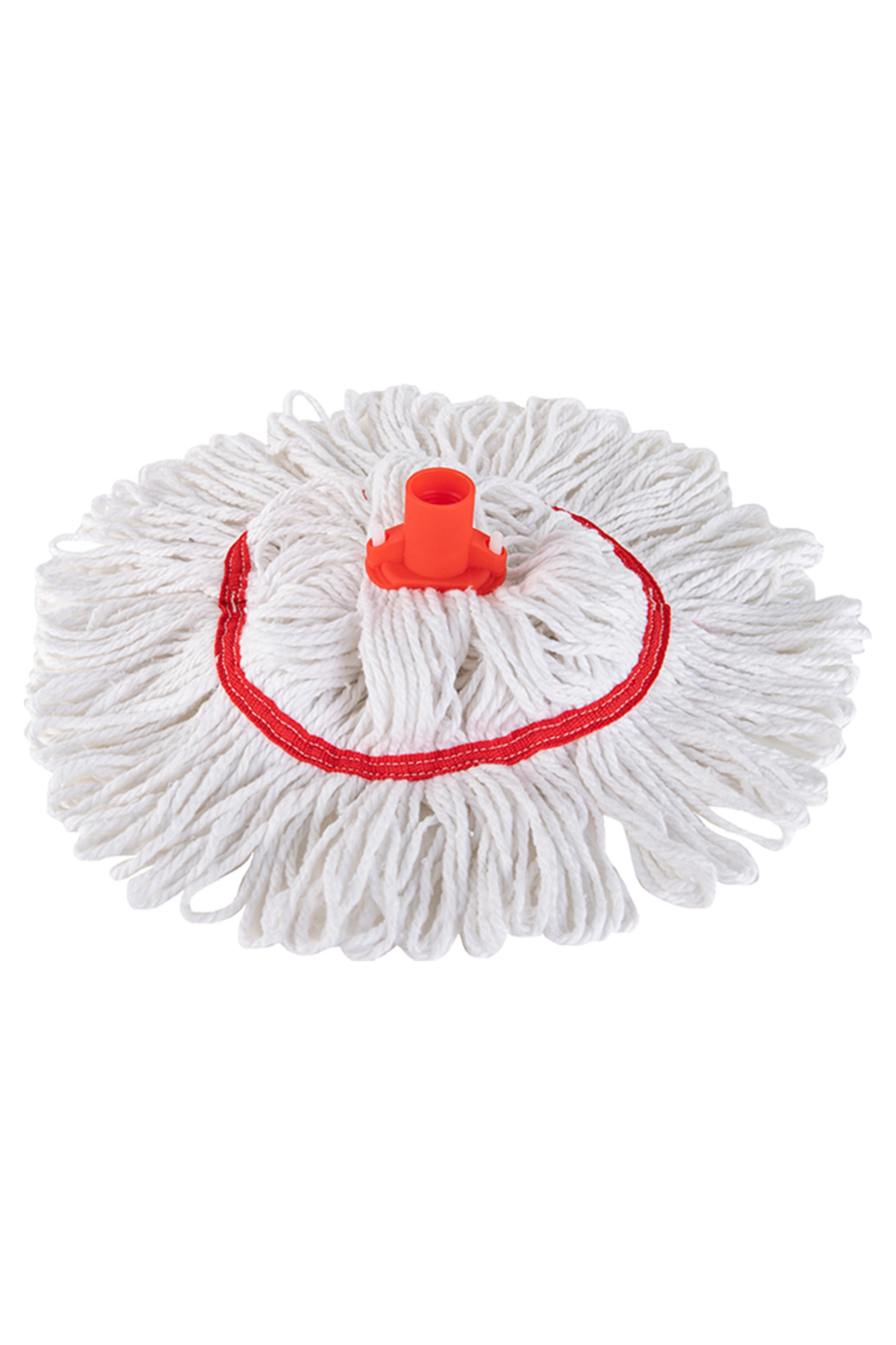 Hygiemix T1D Socket Mop 250 with red stayflat band and T1D socket.