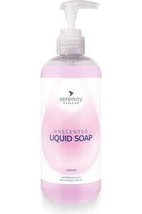 Pearlescent pink hygienic hand soap bottle with pump, 500ml.