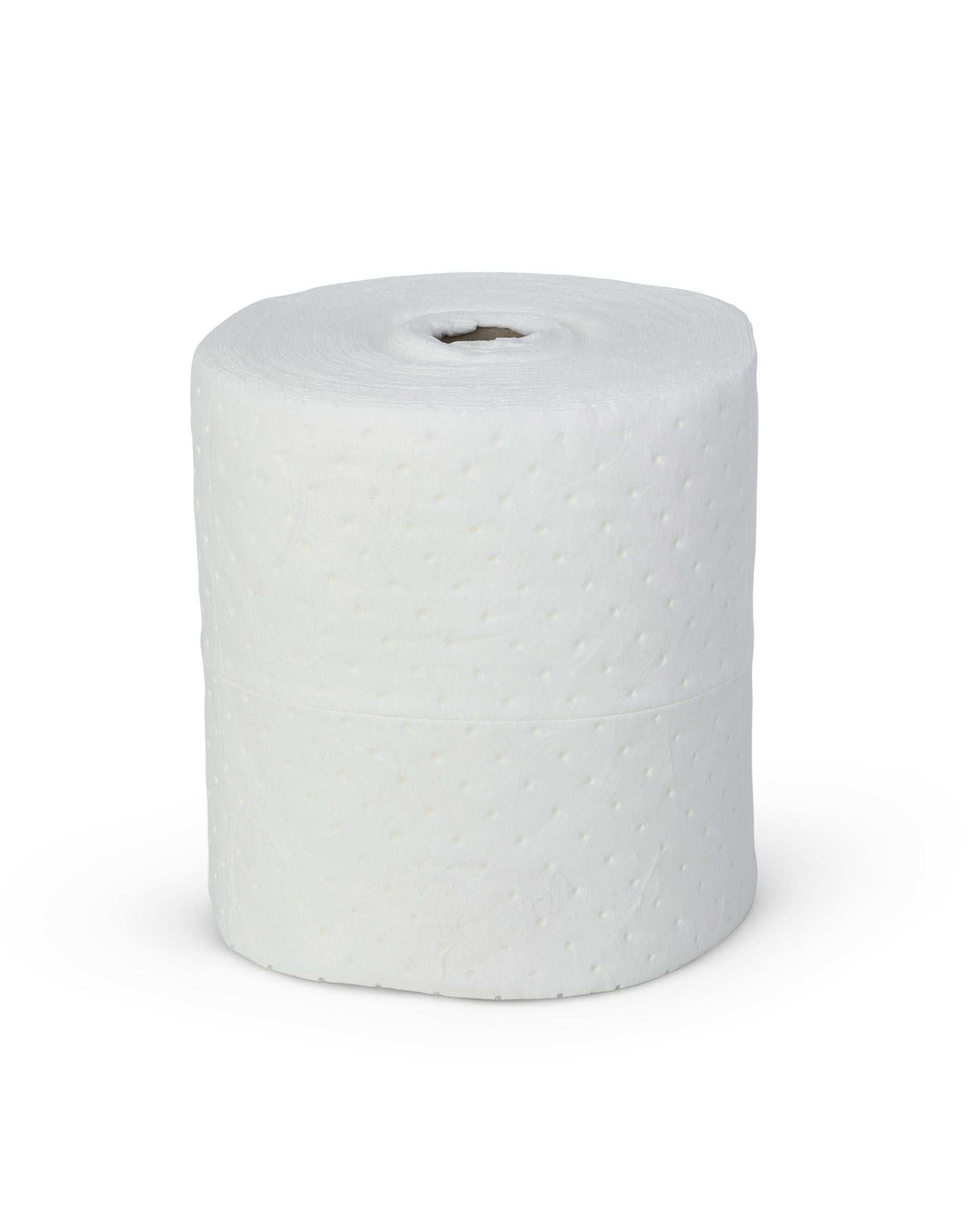 White hydrophobic oil absorbent roll 40cm x 40m for industrial oil and fuel spill control