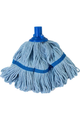 Biofresh T1 D Socket Mop with antibacterial yarn, blue color-coded for hygiene.