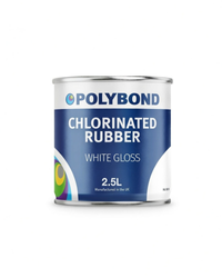 Polybond logo for Chlorinated Rubber Chemical-Resistant Coating showcasing heavy-duty protection paint.