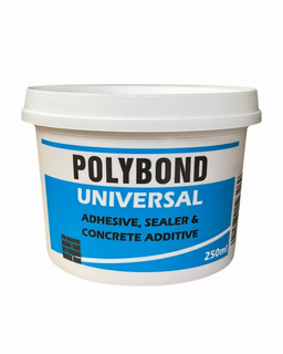 Polybond Universal PVA Adhesive Sealer & Concrete Additive container showcasing versatile construction adhesive and concrete enhancer