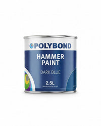 Polybond logo for QAD Hammer synthetic enamel with hammered finish and fast drying features