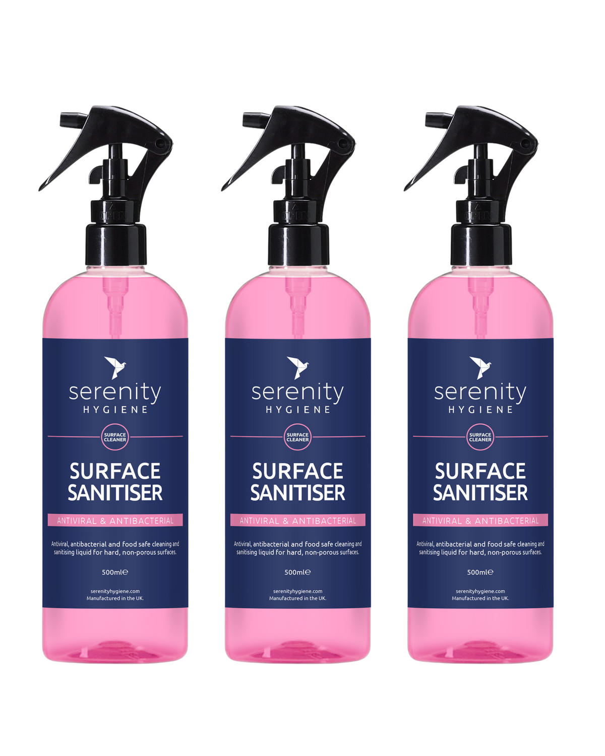 Antibacterial surface sanitiser spray, unscented, food safe, eco-friendly hospital grade disinfectant for hard surfaces and food prep areas