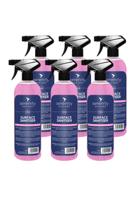 Hospital grade unscented food safe surface sanitiser spray for hard surfaces and food prep areas