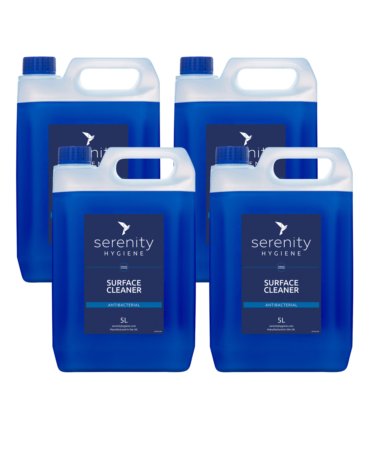 5L bottle of antibacterial surface cleaner concentrate with floral scent and eco-friendly formula