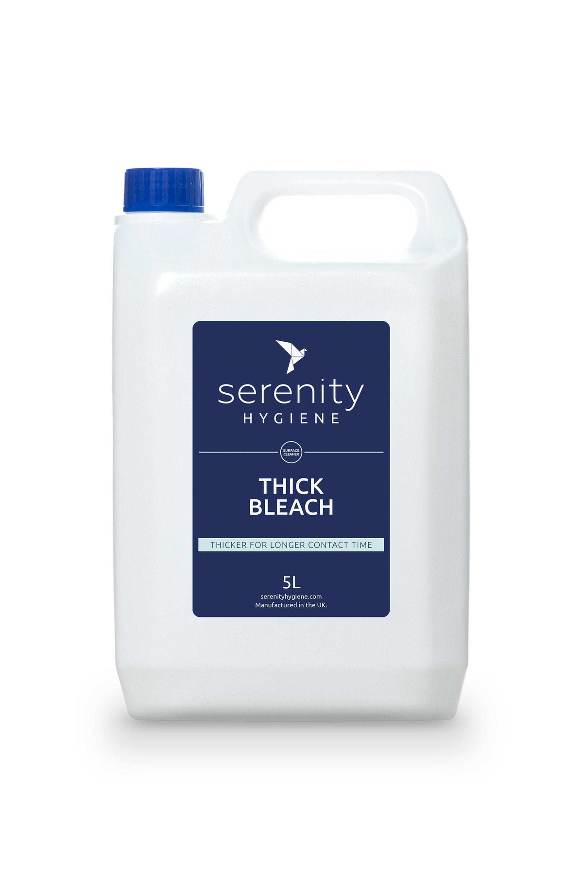 Serenity Professional Thick Bleach 5 Litre bottle for deep cleaning and disinfection